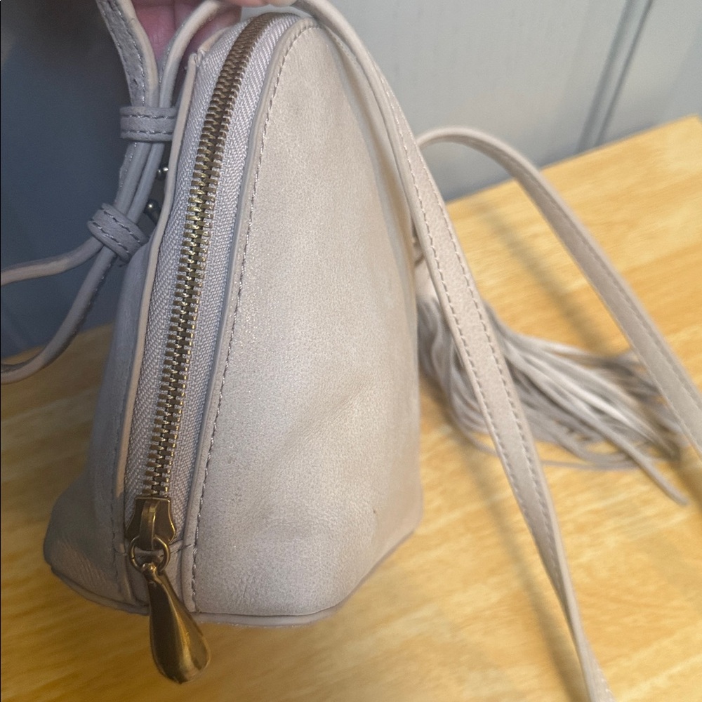 HOBO Beige Shoulder Bag with Tassel - Picture 13 of 17